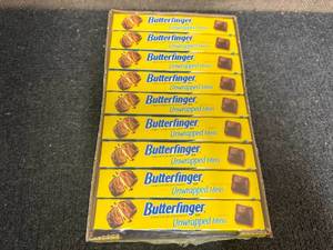 lot 156 image: 9 Boxes Of Butterfingers Unwrapped Minis