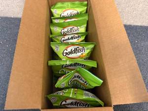 lot 195 image: 8 Bags Of Goldfish Crisps - Sour Cream And Onion
