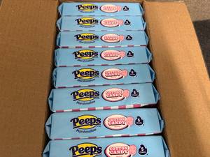 lot 216 image: 24 Trays Of Cotton Candy Flavored Peeps
