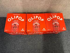lot 99 image: 3 X 4Ct Packs Of Cherry Cola Olipop