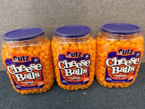 lot 233 image: 3 Containters Of Utz Cheese Balls