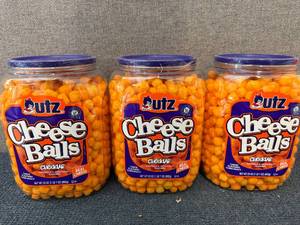 lot 234 image: 3 Containters Of Utz Cheese Balls