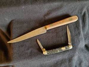 lot 29 image: Vintage Schrade Walden 708 2 Blade & Shapleighs Hickory 90 years