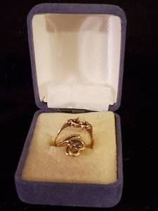 lot 79 image: 2 Vintage Rings One is 10k Gold, the other 14k Gold