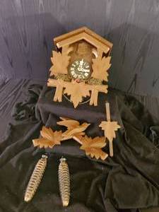 lot 80 image: Fantastic Mid Century German Made Cuckoo Clock  has not been out of Storage box for 40 Years