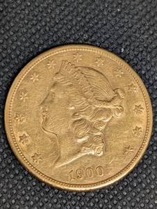 lot 1 image: 1900-S $20 Liberty Gold Eagle