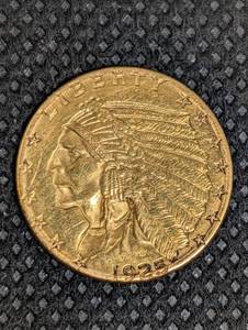 lot 4 image: 1925 $2.50 Indian Head Gold Coin