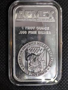 lot 8 image: APMEX 1 oz .999 Fine Silver Bar