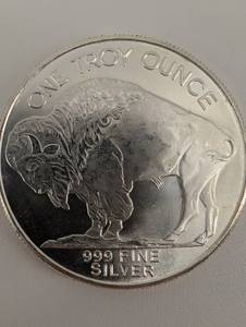 lot 40 image: Native American Chief 1 oz .999 Fine Silver Round - Liberty Portrait