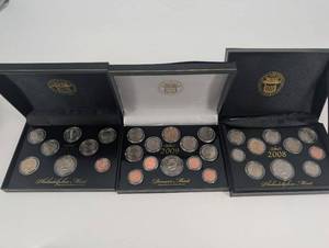 lot 65 image: Philadelphia Mint & Denver Mint Never-Circulated Coin Sets (2008-2010)