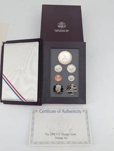 lot 69 image: United States Mint 1992 Olympic Coins Prestige Set