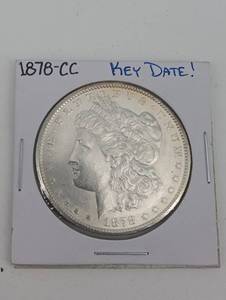 lot 71 image: Morgan Silver Dollar 1878-CC Carson City - Key Date