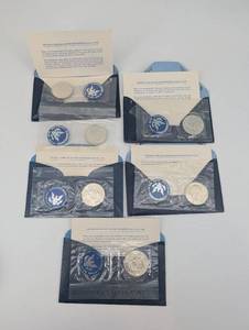 lot 104 image: Eisenhower Dollar - 40% Silver - Uncirculated (Lot of 6)