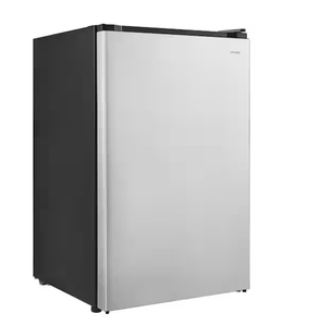 lot 5 image: Vissani 4.3 cu. ft. Mini Refrigerator in Stainless Steel, ENERGY STAR Model # HVAR43GSE (Minor Transit Damage, See Photos)