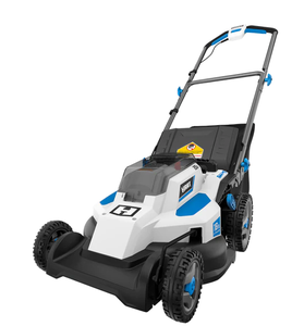 lot 30 image: HART 20V 16 Electric Push Lawn Mower Kit (2) 4Ah Batteries (1) Charger