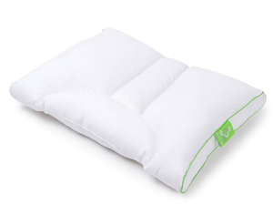 lot 46 image: Sleep Yoga Medium Soft Dual Sleep Neck Pillow - Cervical Support, Indoor U-Shape Travel Cushion, Woven Cotton & Polyester