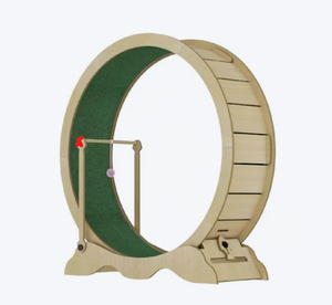 lot 57 image: Garvee Exercise Wheel for Indoor Cats Cat Running Wheel Quiet Spinner Hamster Wheel Supports Up to 45Lbs (Missing Integrated Teaser Wand & M Hardware)