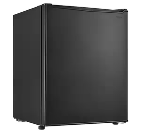lot 61 image: Vissani 2.6 Cu. Ft. Mini Refrigerator in Black, ENERGY STAR Model # HVAR26GBE