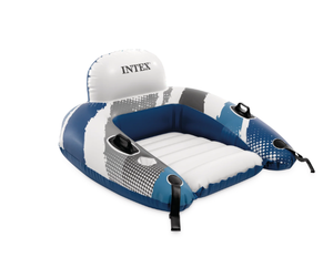 lot 95 image: Intex River Run Lounge - Inflatable Floating Water Seat with Quick Connects - River Lake Pool
