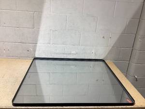 lot 42 image: Square Mirror With Black Frame 39 x 25