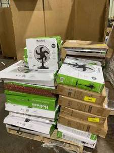 lot 212 image: PALLET OF UNCHECKED Holmes Stand Fans