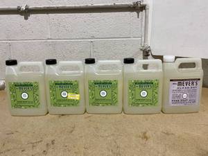 lot 241 image: LOT OF 5 Mrs. Meyers Clean Day Hand Soap Refills