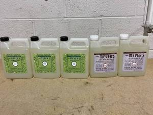 lot 244 image: LOT OF 5 Mrs. Meyers Clean Day Hand Soap Refills