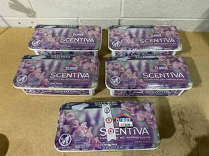 lot 165 image: LOT OF 5 Clorox Scentiva Disinfecting Wet Mopping Cloths