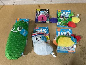 lot 171 image: LOT OF 5 BARK Dog Toys