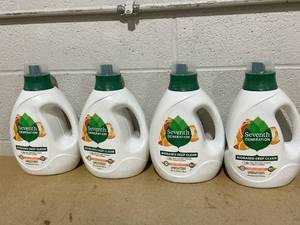 lot 252 image: LOT OF 4 Seventh Generation Biobased Deep Clean Laundry Detergent Fresh Citrus Scent