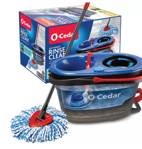 lot 187 image: O-Cedar RinseClean Spin Mop & Bucket System (Slightly Used)
