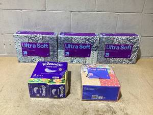 lot 127 image: LOT OF 5 up&upKleenex Facial Tissues