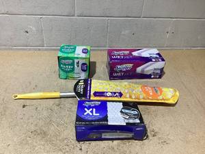 lot 140 image: LOT OF 4 Swiffer Merchandise