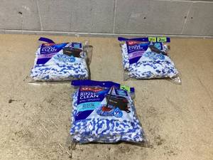 lot 149 image: LOT OF 3 O-Cedar Rinse Clean Mop Refills  (2 Packs)