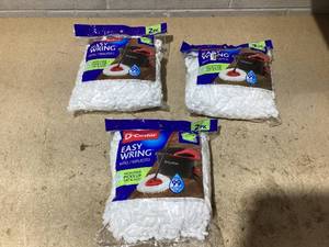 lot 156 image: LOT OF 3 O-Cedar Easy Wring Mop Refills  (2 Packs)