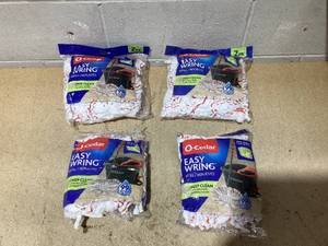 lot 158 image: LOT OF 4 O-Cedar Easy Wring Mop Refills  (2 Packs)