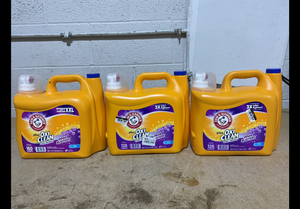lot 271 image: LOT OF 3 Arm & Hammer Plus Oxi Clean Laundry Detergent