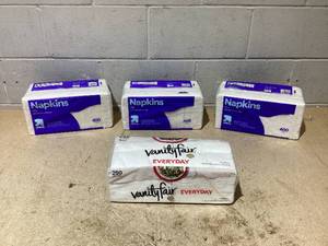 lot 136 image: LOT OF 4 up&upVanity Fair Napkins