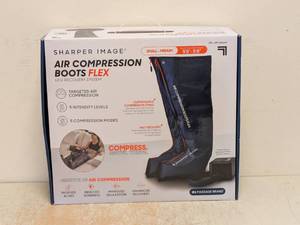 lot 14 image: NEW SHARPER IMAGE AIR COMPRESSION BOOTS FLEX SM
