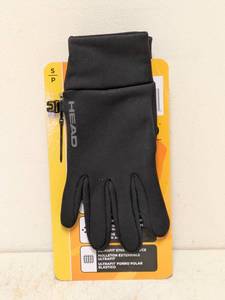 lot 21 image: NEW HEAD MENS TOUCHSCREEN RUNNING GLOVES SMALL