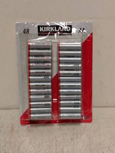 lot 36 image: NEW KIRKLAND SIGNATURE AA BATTERIES 48PK
