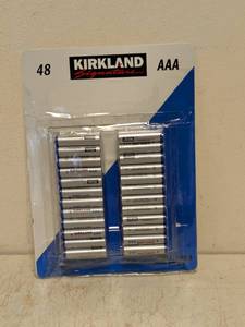 lot 38 image: NEW KIRKLAND SIGNATURE AAA BATTERIES 48PK