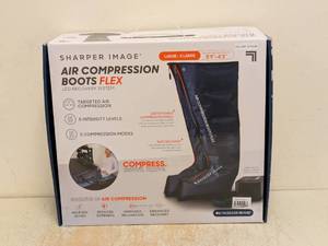 lot 27 image: NEW SHARPER IMAGE AIR COMPRESSION BOOTS FLEX LXL