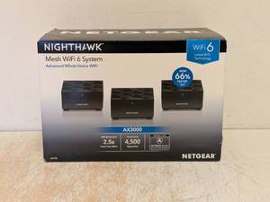lot 107 image: NETGEAR NIGHTHAWK MESH WIFI 6 SYSTEM
