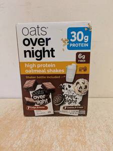 lot 129 image: OATS OVERNIGHT HIGH PROTEIN OATMEAL SHAKES 13CT