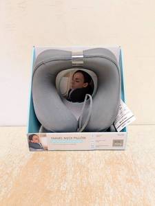 lot 132 image: NEW AIRIA LIVING TRAVEL NECK PILLOW GRAY