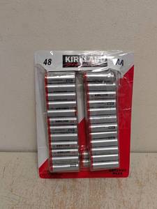 lot 147 image: NEW KIRKLAND SIGNATURE AA BATTERIES 48PK