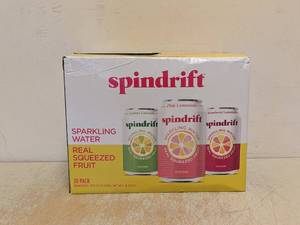 lot 161 image: NEW SPINDRIFT SPARKLING WATER REAL SQUEEZED FRUIT VARIETY PACK 30CT