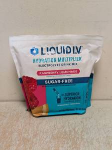 lot 94 image: NEW LIQUID I.V ELECTROLYTE DRINK MIX RASPBERRY LEMONADE 30PK