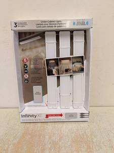 lot 138 image: INFINITY X1 RECHARGEABLE UNDER CABINET LIGHTS 3PK